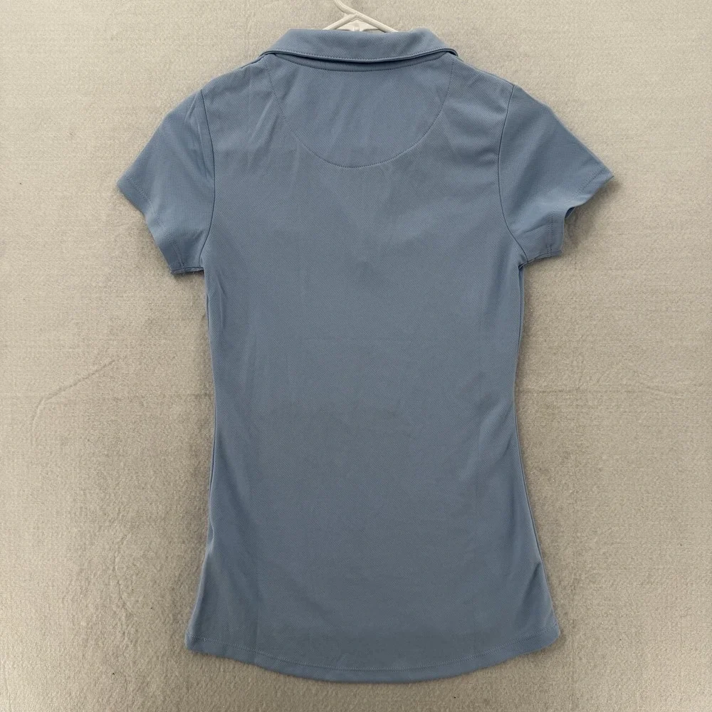 Izod Polo Shirt Girls Small Blue Schoolwear Moisture Wicking UPF 30 Uniform‎